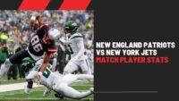 New England Patriots vs New York Jets Match Player Stats