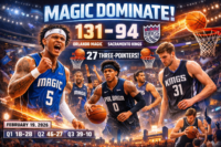 Sacramento Kings vs Orlando Magic Match Player Stats